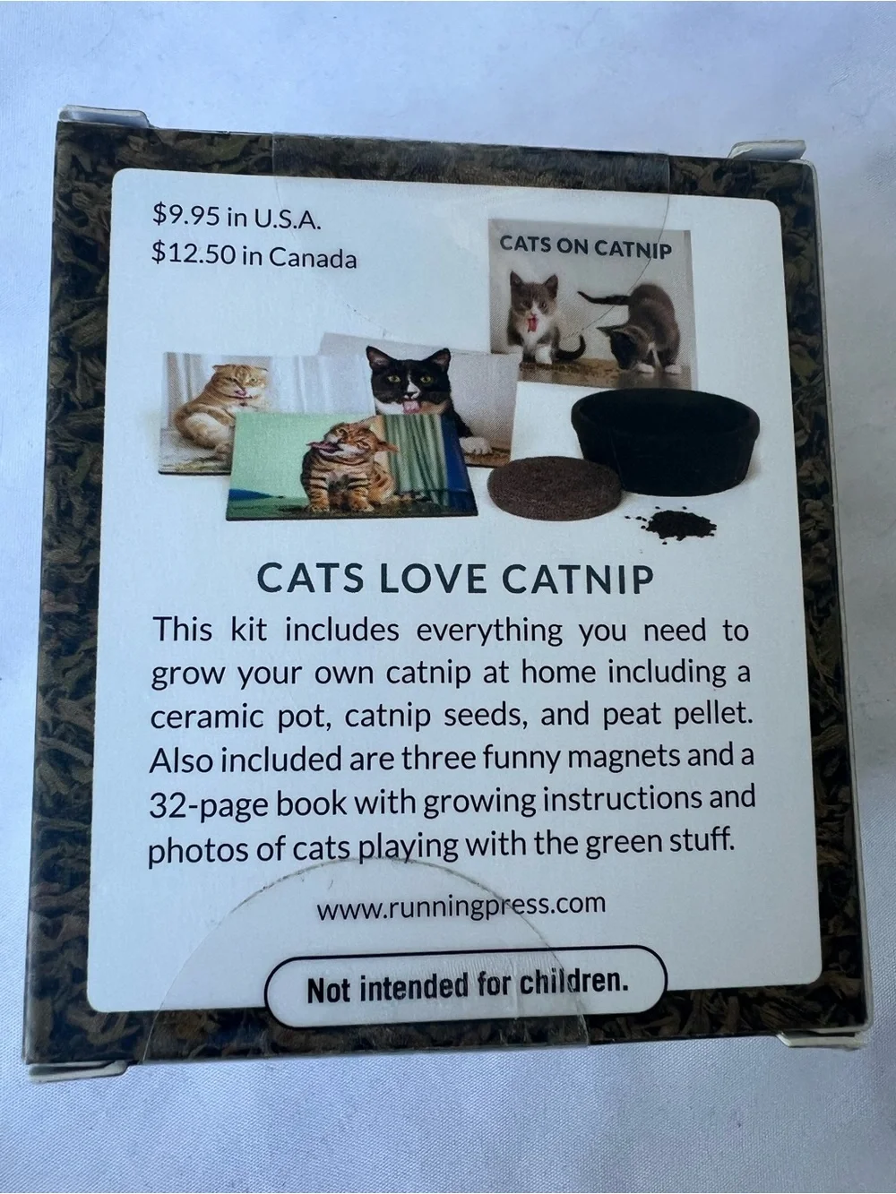 Cats on Catnip Grow Your Own Catnip Kit Cat Lover Gift Pet Kitten